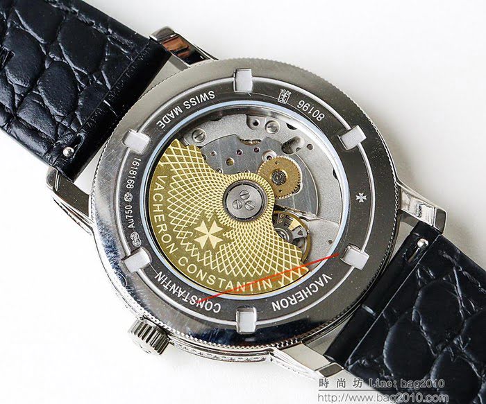 江詩丹頓 Vacheron Constantin LS精品 2018新款 進口9015機芯 小牛皮原裝蝴蝶扣 超強防水 高檔男士腕表  wssb3630